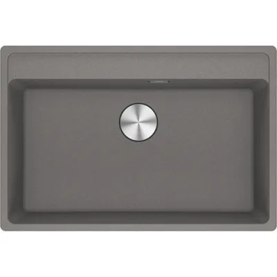 Franke: Lavello una vasca Vasche Sopratop Maris MRG 610-72 TL 114.0661.668 finitura fragranite stone grey da 76x51 cm
