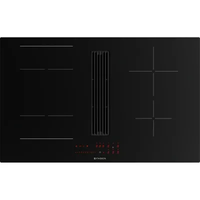 PRONTA CONSEGNA - Faber Piano cottura a induzione con cappa integrata aspirante GALILEO LINEAR A830 340.0708.972 in vetroceramica nero da 83 cm