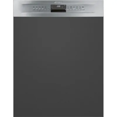 Smeg Lavastoviglie parzialmente integrata da incasso PL364CX con frontalino acciaio inox da 60 cm