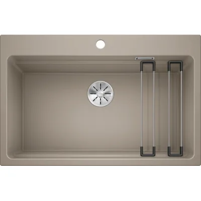 Blanco Lavello una vasca ETAGON 8 1525194 finitura tartufo da 78x51 cm - Sopratop
