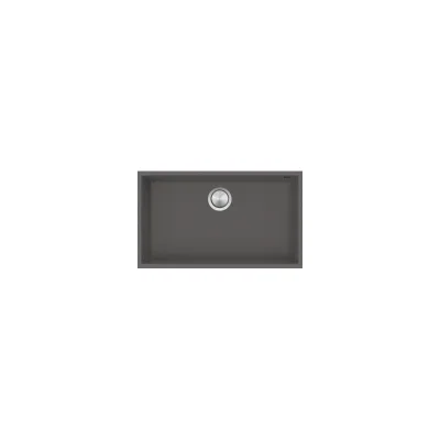 Barazza Lavello sottotop a una vasca SOUL 1QSO81GS finitura b_granite grigio da 76.5x44 cm - PROMOZIONE ATTIVA FINO AL 19/10