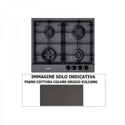 Blanco Piano cottura a gas EXCLUSIVE 6x5-4 1046153 finitura grigio vulcano da 58 cm