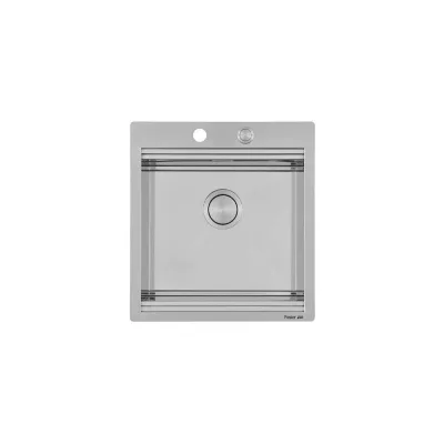 Foster Lavello una vasca 1031 050 finitura acciaio inox da 48.6x52 cm - IN PROMOZIONE FINO AL 30/06