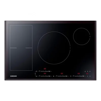 PRONTA CONSEGNA - Samsung: Piano cottura a induzione NZ84F7NC6AB in vetroceramica nero da 80 cm