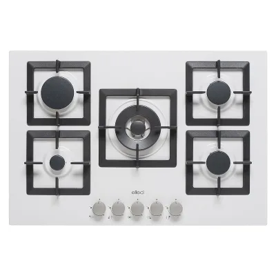 Elleci Piano cottura a gas PLANO 75 PGSP75168CS finitura G68 bianco da 75 cm