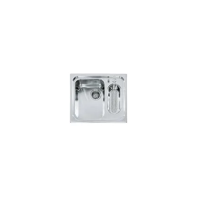 Alpes Lavello sottotop LS 50x68/1V1B con bacinella in acciaio inox da 68x50 cm