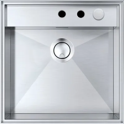 Barazza Lavello una vasca LAVELLI MIZU 1LMZ51 finitura inox satinato da 52x52 cm - IN PROMOZIONE FINO AL 6/07
