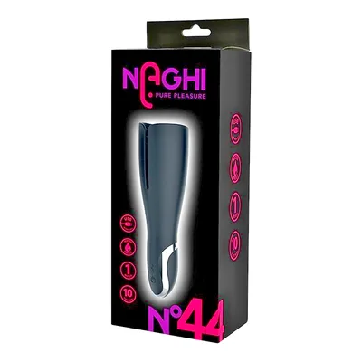 Naghi No.44 Masturbatore ricaricabile 10 livelli vibrazione silicone IPX7 nuovo