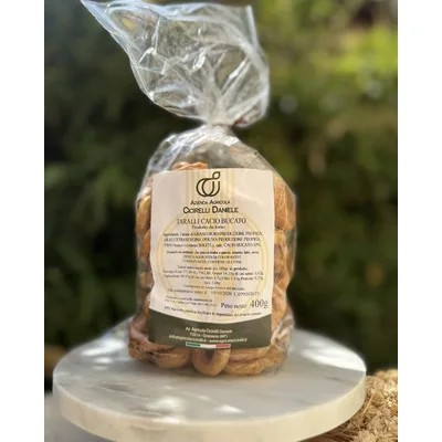 Taralli Artigianali al Cacio Bucato di Grassano (400g)