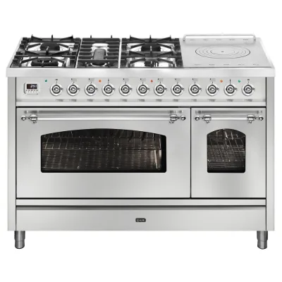 Ilve Cucina P12N da incasso Nostalgie P12SDNE3 doppio forno e piano cottura 5 fuochi con coupe de feu e dual da 120 cm - IN PROMOZIONE FINO AL 6/07