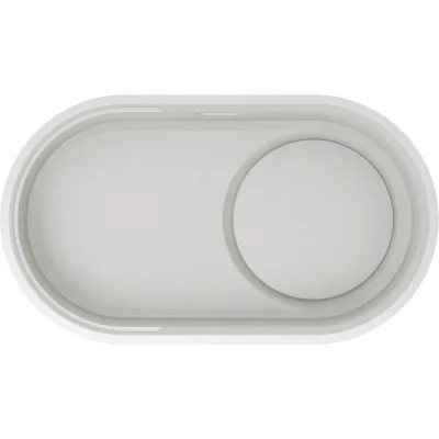 Blanco | Lavello a una vasca OOVALON 700-IF 1527992 finitura bianco da 75 cm - Sopratop/Filotop