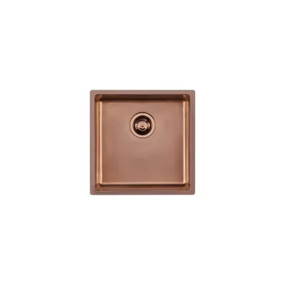 Foster Lavello una vasca 2156 888 finitura acciaio PVD copper da 44x44 cm