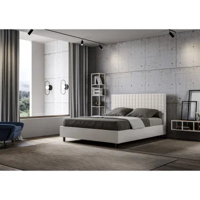 Ityhome Letto alla francese Sunny in similpelle da 150 cm