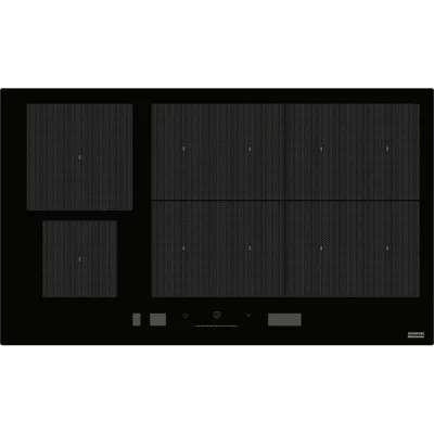 Franke: Piano cottura a induzione Mythos FMY 906 I FP BK 108.0675.431 in vetroceramica nero da 86 cm