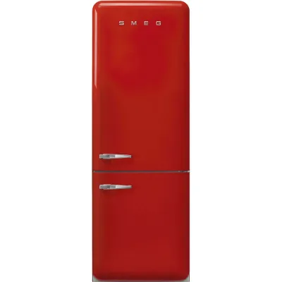 Smeg Frigorifero combinato con cerniere a destra a libera installazione FAB38RRD6 finitura rosso da 71 cm