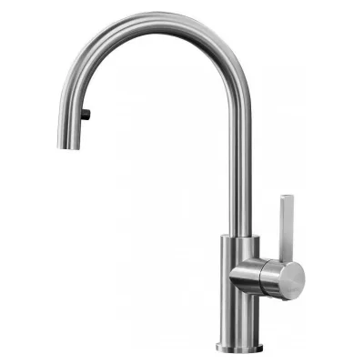 Blanco Miscelatore monocomando con doccetta estraibile CANDOR-S 1523121 finitura acciaio massiccio