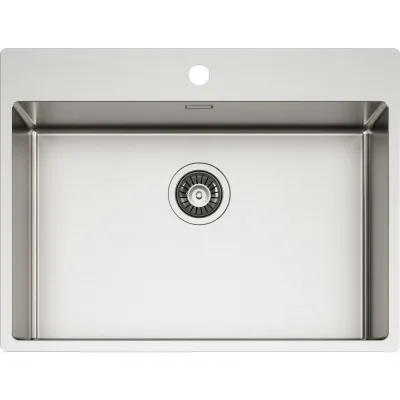 Schock Lavello una vasca NEW TECHNICK PLUS N100 2L TECPN1002L finitura inox spazzolato da 70x51 cm