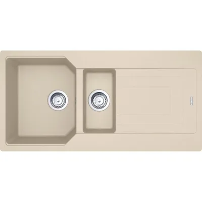 PRONTA CONSEGNA - Franke Lavello una vasca con vaschetta e gocciolatoio Urban Incasso UBG 651 114.0686.778 in fragranite avena da 100x50 cm