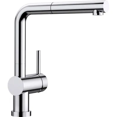 Blanco Miscelatore monocomando sottofinestra con doccetta estraibile LINUS-S-F 1514023 finitura cromato
