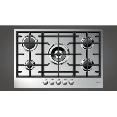 Fulgor Piano cottura a gas CPH 765 G WK X finitura acciaio inox da 77 cm
