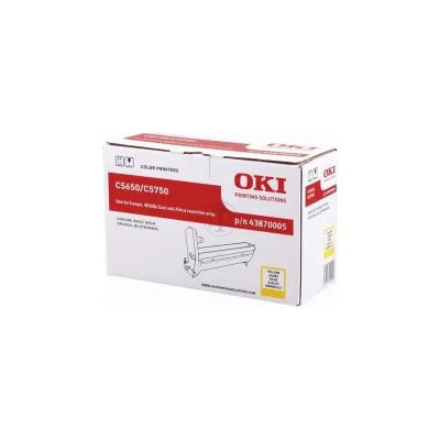GRUPPO TAMBURO ORIGINALE OKI 43870005 GIALLO C5650 C5750 20K