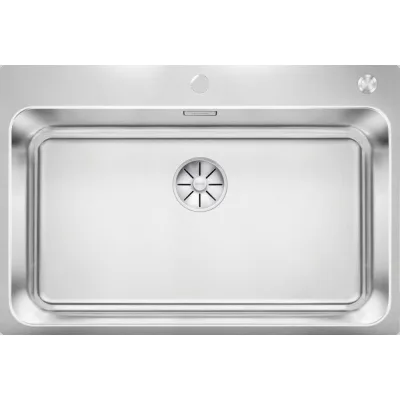 PRONTA CONSEGNA - Blanco | Lavello una vasca SOLIS 700-IF/A 1526127 in acciaio inox da 74x50 cm - Sopratop/Filotop