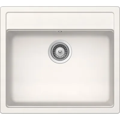 Schock Lavello una vasca VERO N100 VEON100A99 finitura bianco puro da 57x51 cm