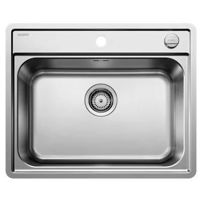 PRONTA CONSEGNA - Blanco | Lavello una vasca LEMIS XL 6-IF 1525109 in acciaio inox da 61.5x50 cm - Sopratop/Filotop