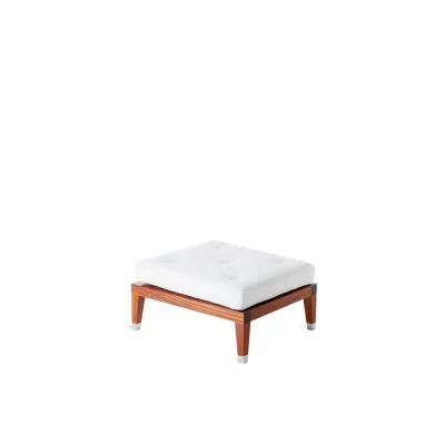 Unopiù Tavolino C'EST LA VIE in mogano da 68x82 cm - Con cuscino per uso pouf - IN PROMOZIONE FINO AL 6/07
