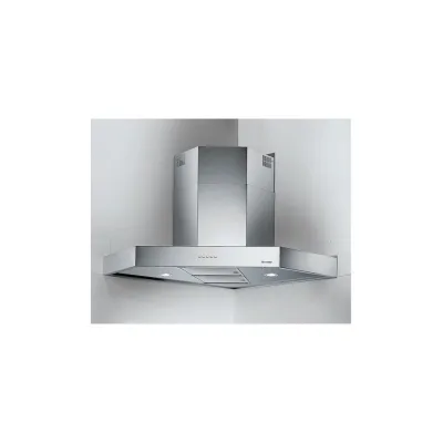 Foster Cappa a parete aspirante ad angolo Pitagora 2439 003 finitura acciaio inox da 90x90 cm