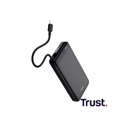 TRUST FIERA 20.000 POWERBANK FIXED CABLE 25881