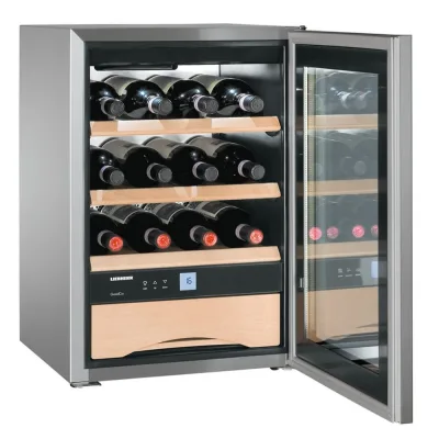 Liebherr Cantina vino compatta a libera installazione WKes 653 con porta in vetro e telaio SmartSteel da 43 cm - IN PROMOZIONE FINO AL 6/07