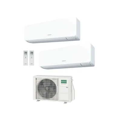 Climatizzatore Condizionatore General Fujitsu Dual Split Inverter serie KM 7+7 con AOHG14KBTA2 R-32 Wi-Fi Optional 7000+7000