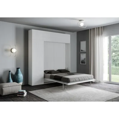 Itamoby Letto una piazza e mezza a scomparsa Kentaro con mobili da 194x215(39,5) cm