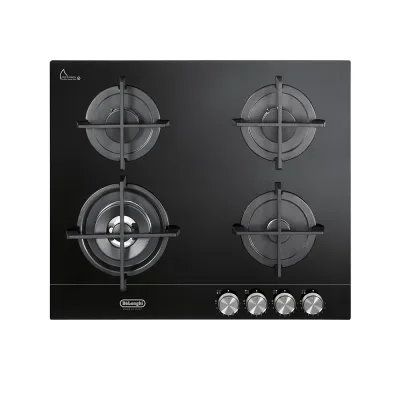 De Longhi Piano cottura a gas NSL 460 NCM in vetroceramica nero da 60 cm