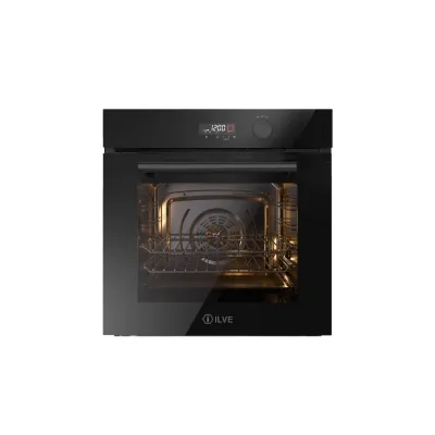 PRONTA CONSEGNA - Ilve Forno elettrico da incasso Professional Plus OV601GL3 in vetro temperato nero da 60 cm