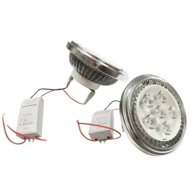 Lampada Faretto LED Ar111 Potenza 9w, Bianco Freddo 6500k