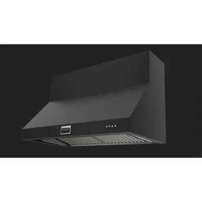 Fulgor Cappa a parete FPRHD 482 TC MBK finitura nero opaco da 122 cm