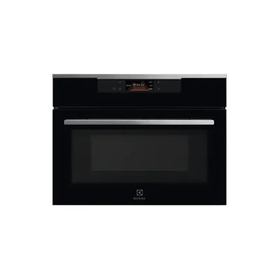 Electrolux Microonde con grill KVMBE08X finitura Intuit vetro nero da 60 cm