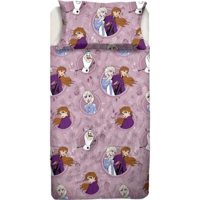 Completo lenzuola in flanella Frozen Disney per letto Singolo J974