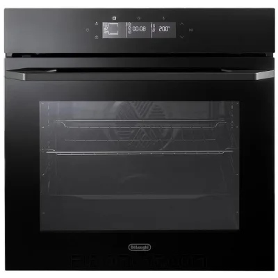 De Longhi Forno pirolitico multifunzione da incasso NKE 19 PYN finitura nero da 56 cm