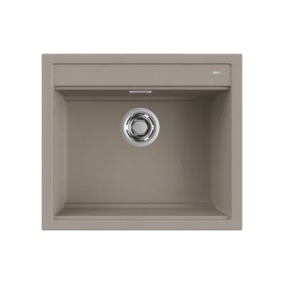 Elleci Lavello una vasca BEST 105 LGB10543 finitura composito G43 tortora da 57x51 cm
