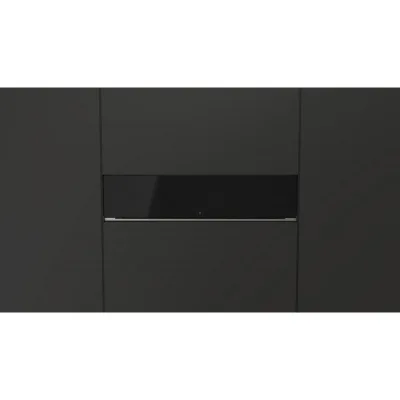 Fulgor Cassetto scaldavivande FWD 150 BK finitura vetro nero da 60 cm