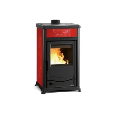 La Nordica Termostufa a legna TERMOROSSELLA PLUS DSA.16 CERAMICA 3004400 finitura bordeaux
