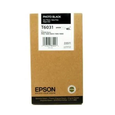 📌CARTUCCIA ORIGINALE EPSON Stylus Pro 7800 C13T603100 T6031 PHOTO BLACK