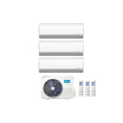 Climatizzatore Condizionatore MIDEA Trial Split serie BREEZELESS+ 9000+12000+12000 Con M3OF-27HFN8  -Q R-32 Wi-Fi Integrato 9+12+12 A++/A+
