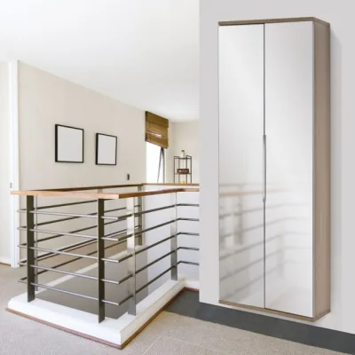 Maconi Scarpiera Family 835 in legno con specchio da 39 paia serie Shoe Holder collection
