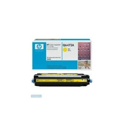 TONER ORIGINALE HP COLOR LASERJET 3600 Q6472A GIALLO