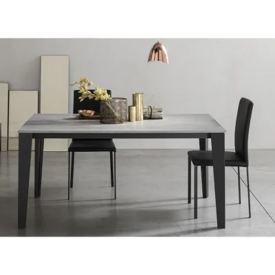 Maronese Acf Tavolo allungabile ROYAL con struttura in metallo e piano in legno da L.160(260) cm - Con 2 allunghe laterali
