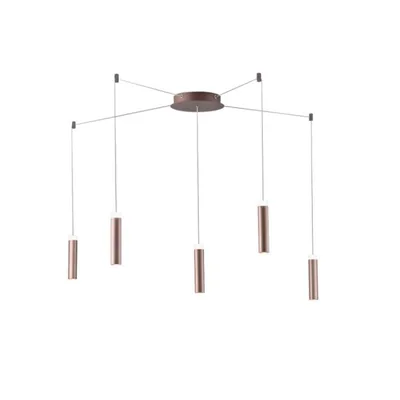 Plafoniera LED bronzo con cavo regolabile 400cm, 35W, Luce naturale, 20x4cm